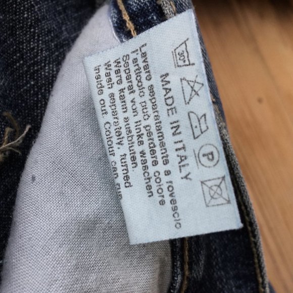 Seal Kay Patchwork Indigo Blue Denim Jeans Straight Leg Fit Womens Size 26 NWOT - Picture 10 of 16